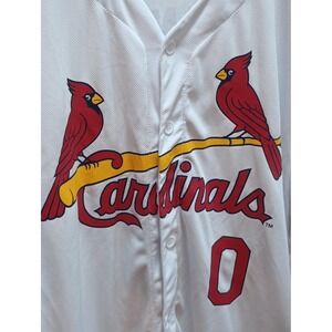 St Louis Cardinals Jersey Mens XL White MLB Baseball Winn 0 Stifel Home